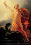 Heinrich Friedrich Fuger Prometheus brings Fire to Mankind oil on canvas